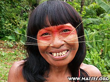 MATSES GLI UOMINI GIAGUARO, AMAZZONIA, PERU'